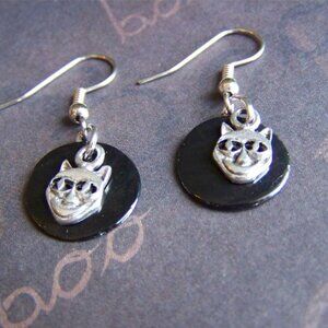 NEW Black Cat Earrings